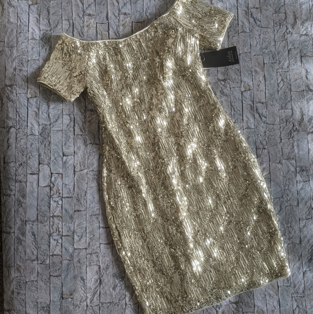 🔥🔥 Aiden Mattox Sequin Dress